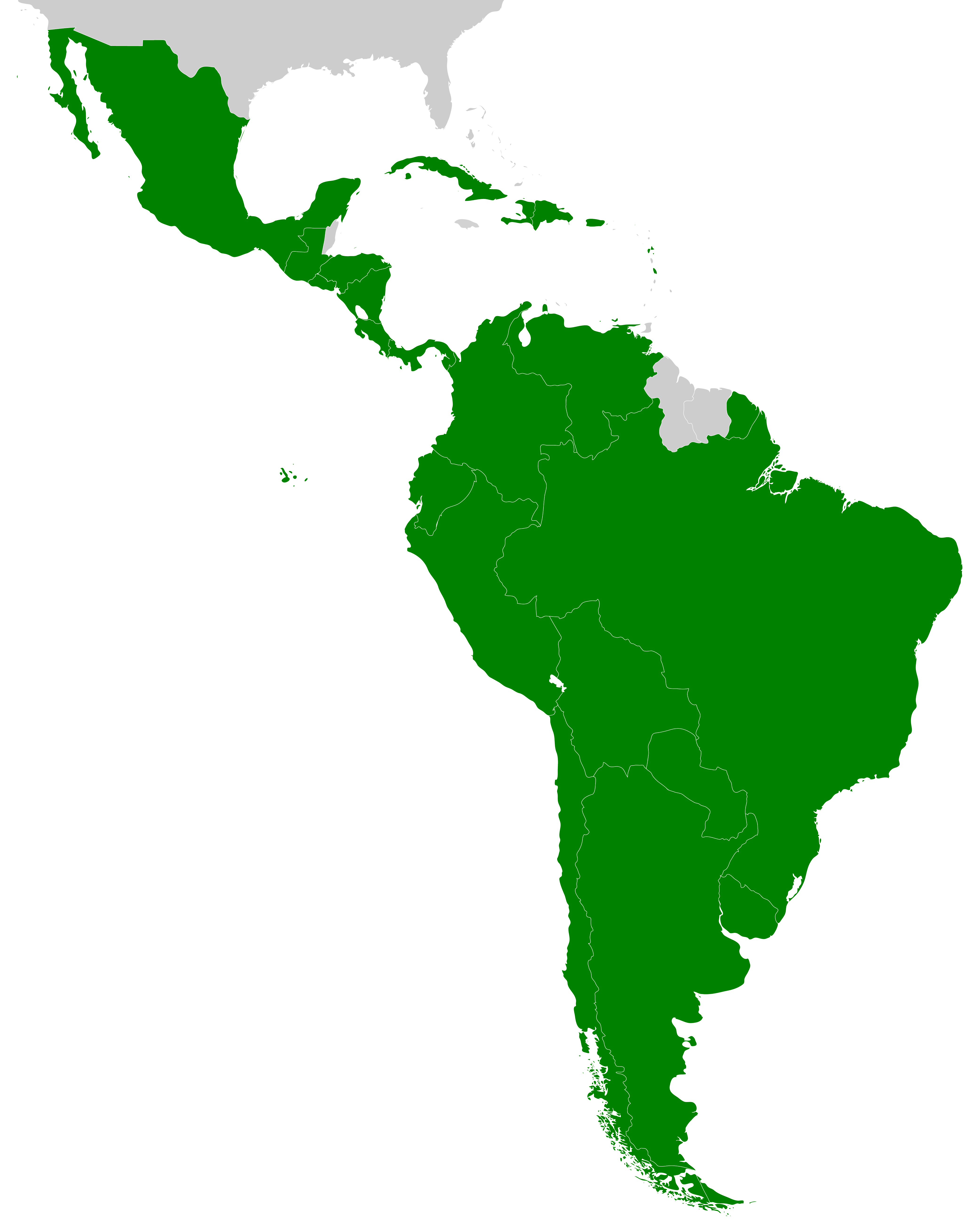 Mapa Latinoamérica